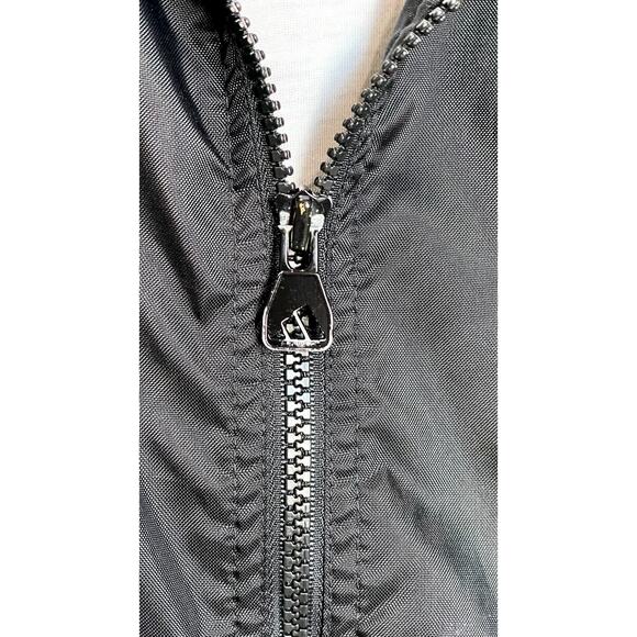Adidas Black White Track Jacket Zip Up Retro Y2K Windbreaker Men’s XL - Picture 8 of 10